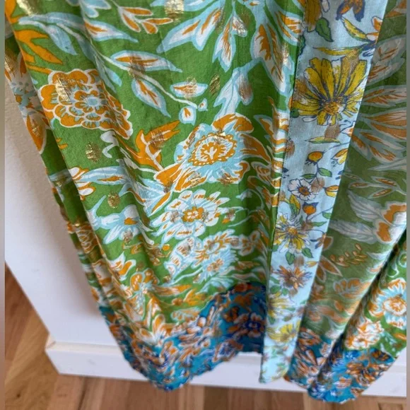 Gorgeous Anthro kimono style full length duster. One size fits all. - Picture 4 of 9